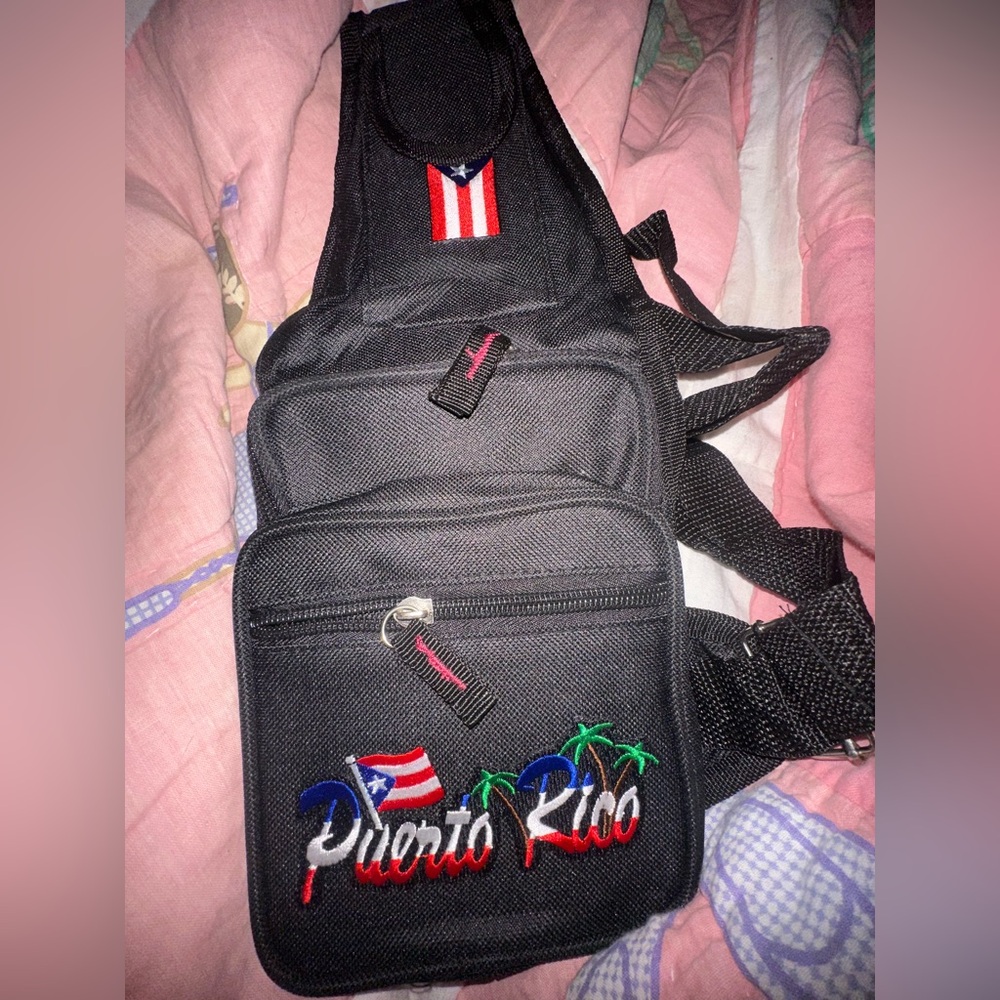 Puerto Rico Black Sling Bag